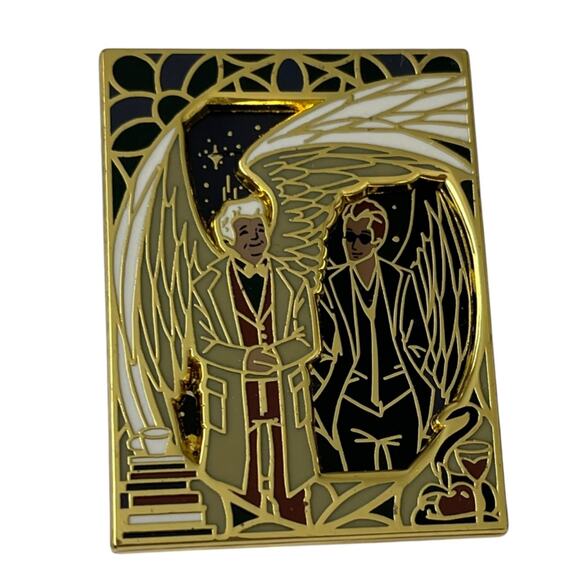 OwlCrate Exclusive Perfect Pairings Enamel Slider Pin 8 of 12 Good Omens NEW - Picture 4 of 7